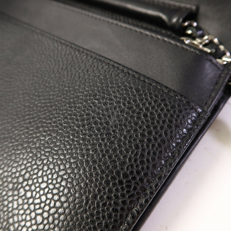 CHANEL 牛皮皮革WOC Wallet On Chain扣鏈帶肩背袋-14