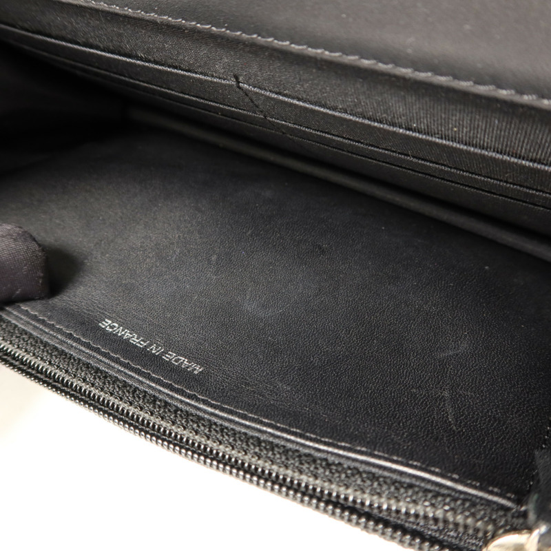 CHANEL 牛皮皮革WOC Wallet On Chain扣鏈帶肩背袋-15