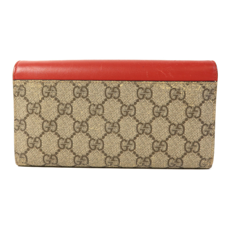GUCCI 塗層帆布Wallet金扣長錢包-1