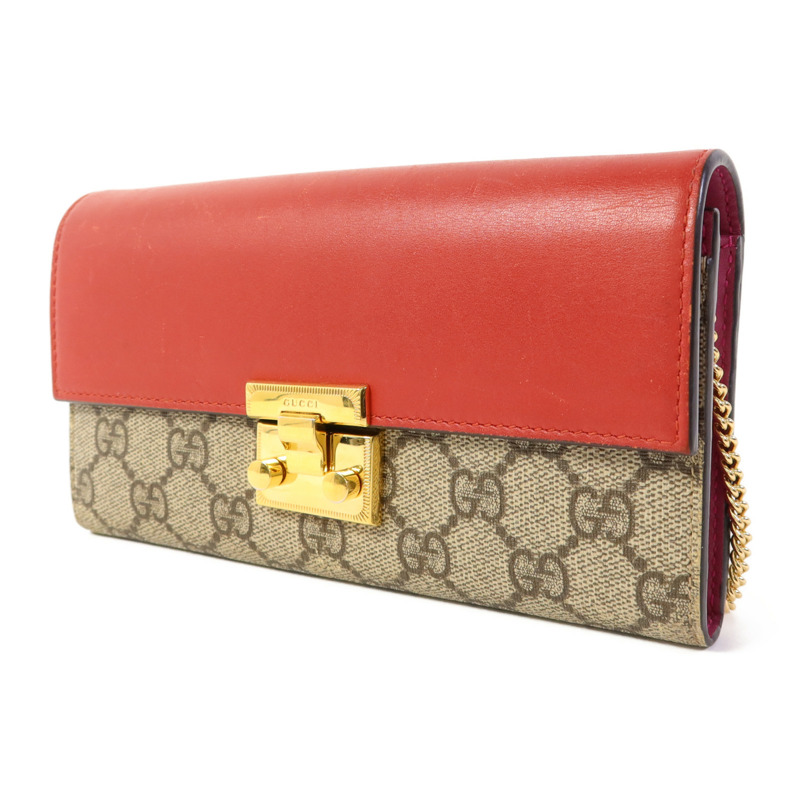 GUCCI 塗層帆布Wallet金扣長錢包-2