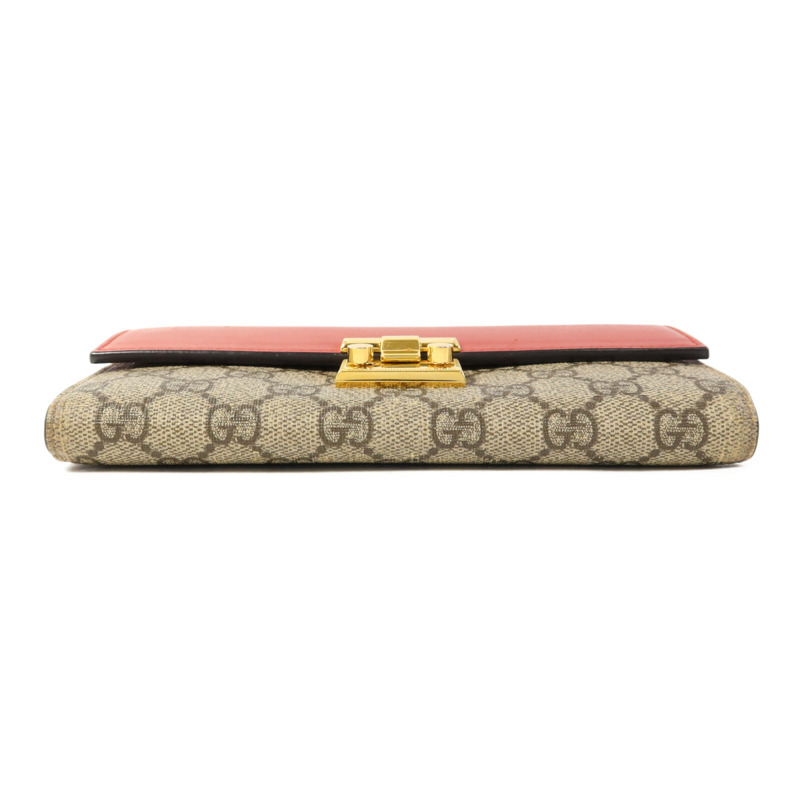 GUCCI 塗層帆布Wallet金扣長錢包-3