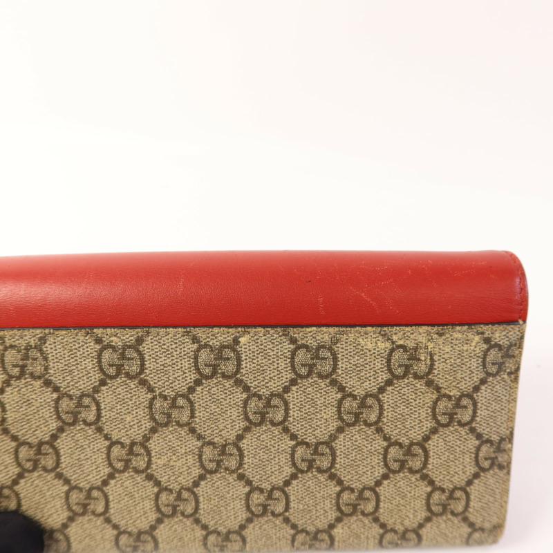 GUCCI 塗層帆布Wallet金扣長錢包-14