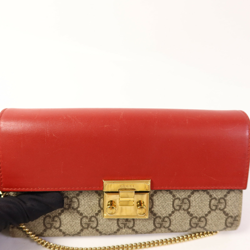 GUCCI 塗層帆布Wallet金扣長錢包-15