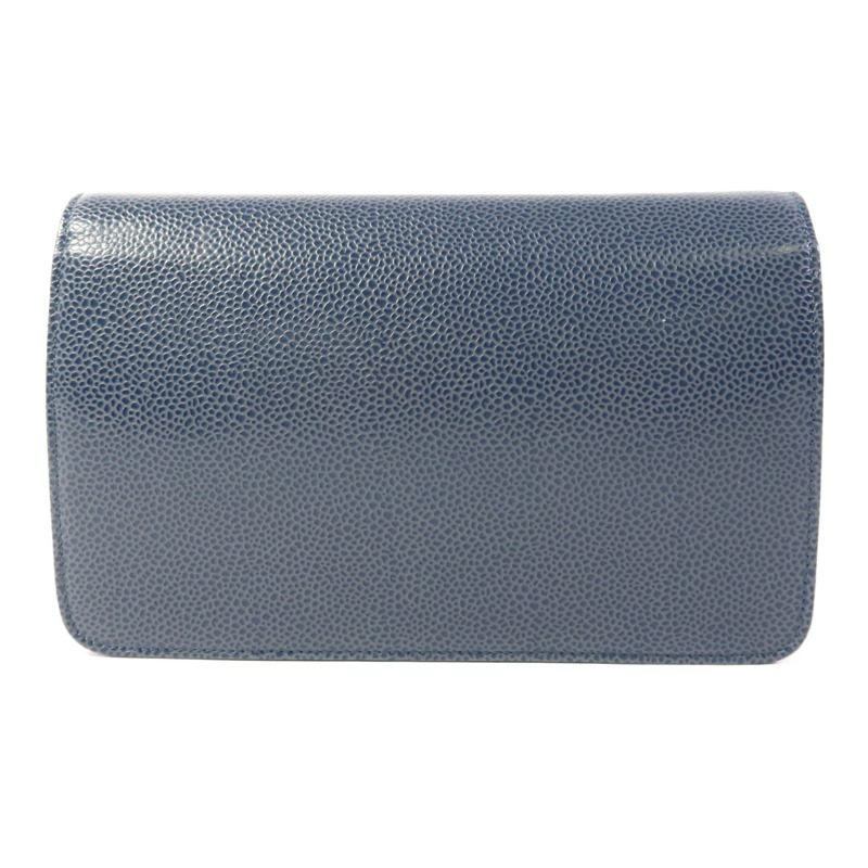 CHANEL 牛皮皮革WOC Wallet On Chain銀扣鏈帶肩背袋-1