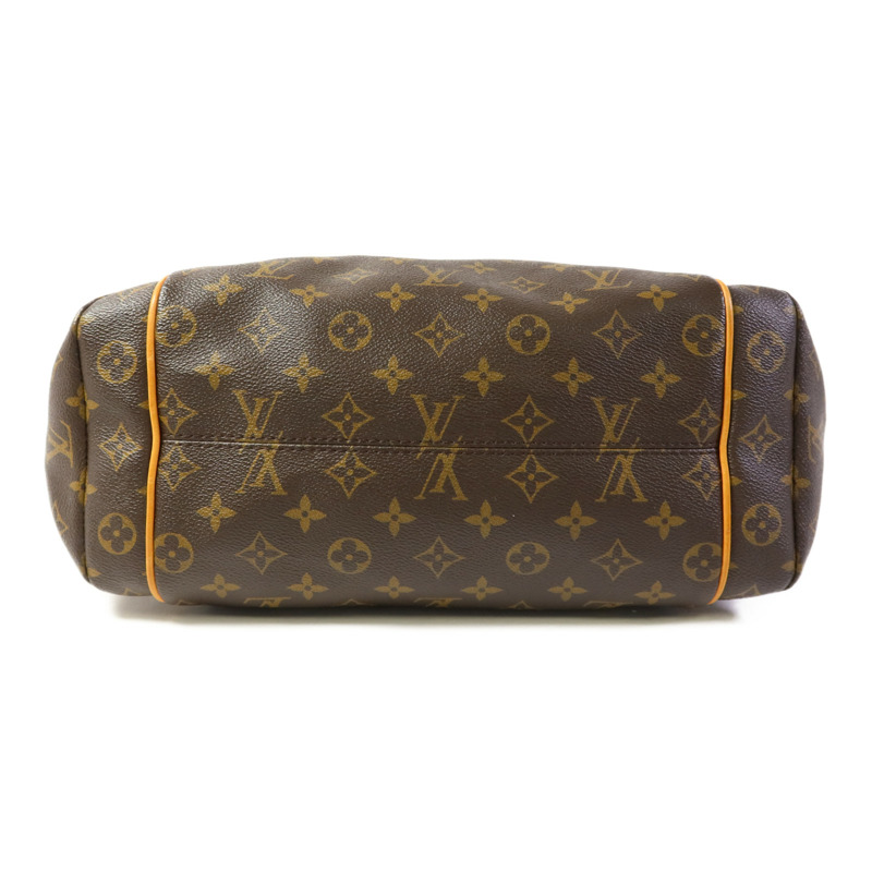 LOUIS VUITTON Monogram Totally MM金扣肩背袋棕色-3
