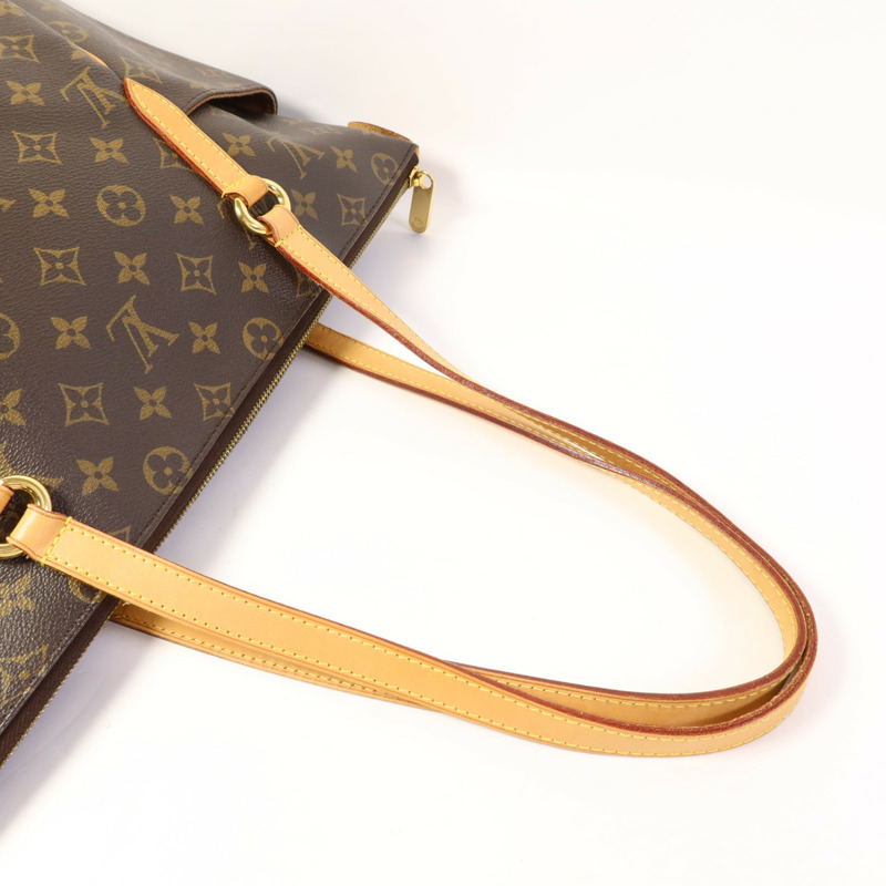 LOUIS VUITTON Monogram Totally MM金扣肩背袋棕色-4