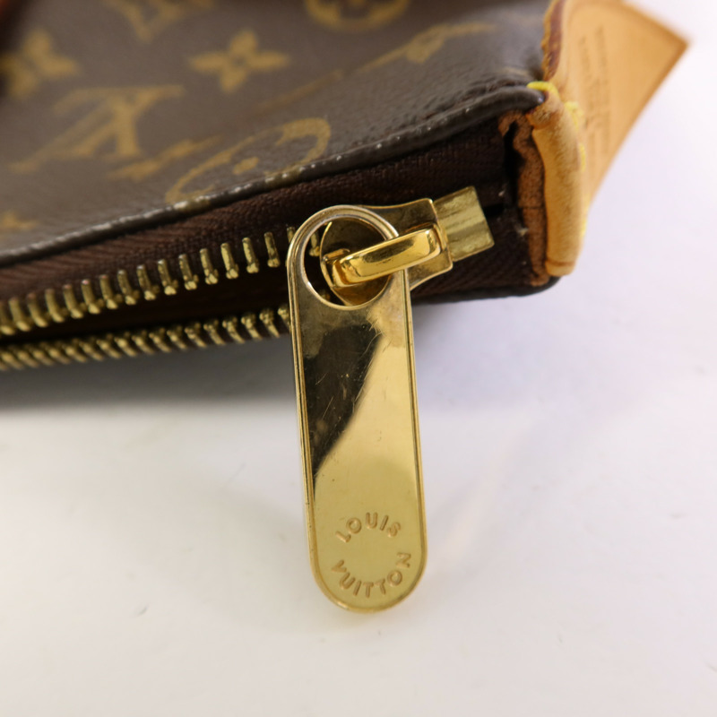 LOUIS VUITTON Monogram Totally MM金扣肩背袋棕色-8