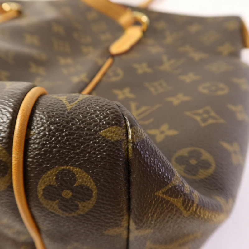 LOUIS VUITTON Monogram Totally MM金扣肩背袋棕色-11