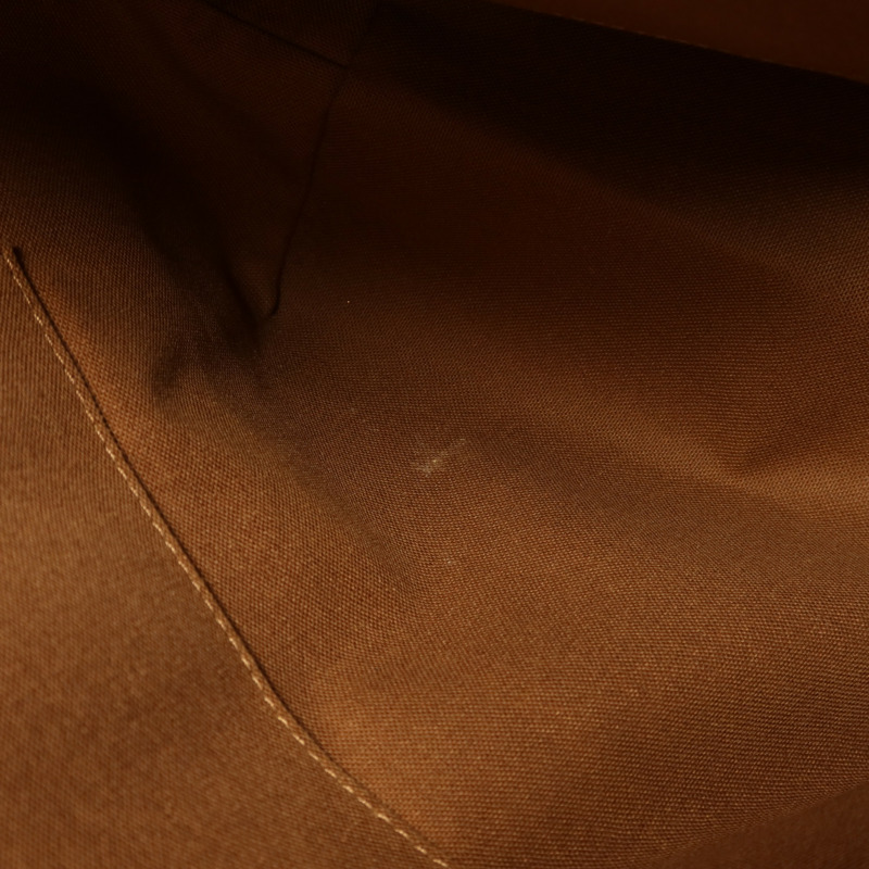 LOUIS VUITTON Monogram Totally MM金扣肩背袋棕色-13