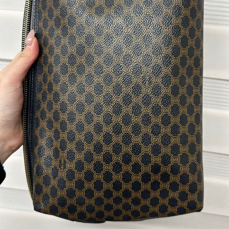 CELINE VINTAGE 罕有大號黑色雲朵包(送內膽包可不穿洞變斜背包)-6