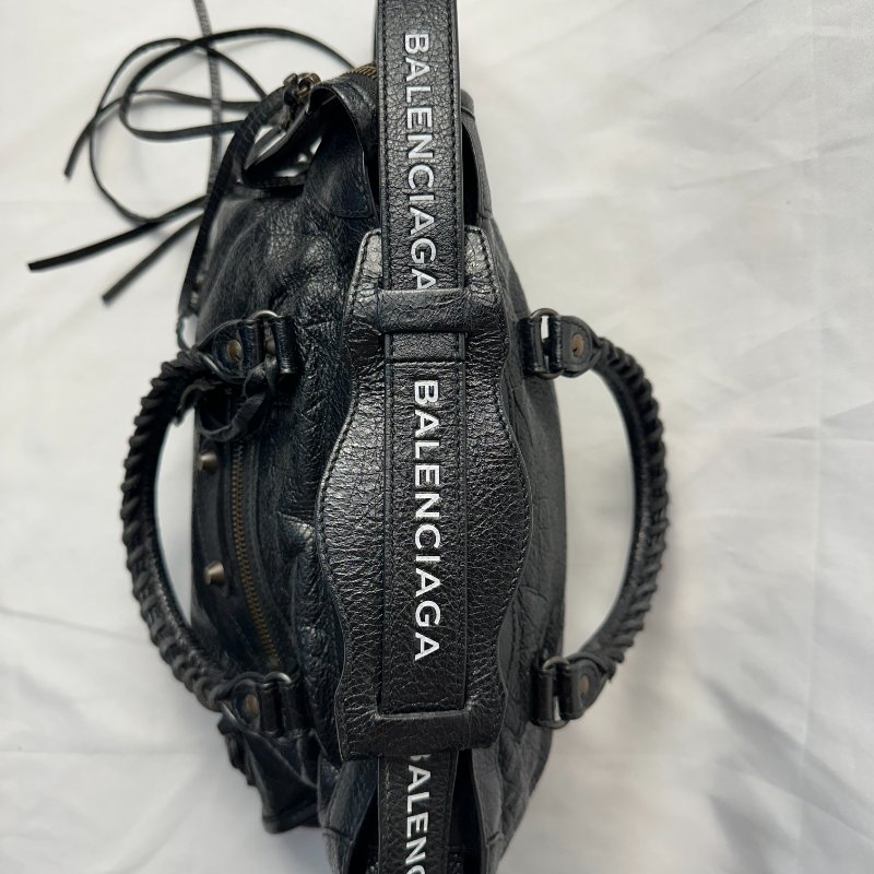 現貨 BALENCIAGA THE CITY字母肩帶機車包 小號-3