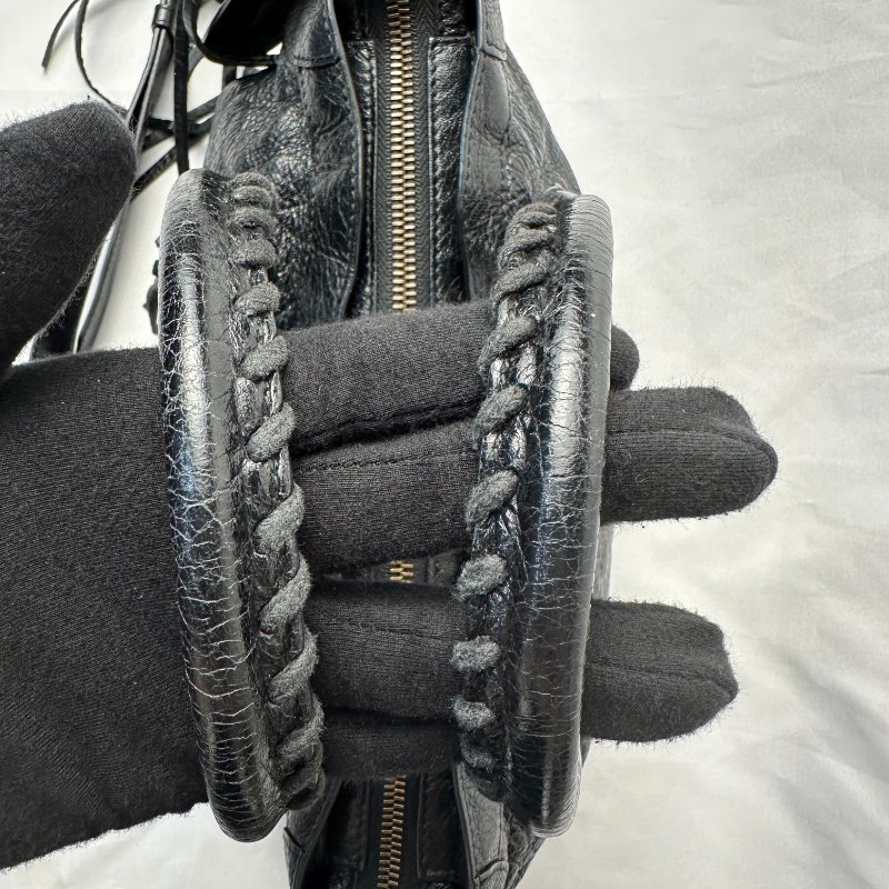 現貨 BALENCIAGA THE CITY字母肩帶機車包 小號-4
