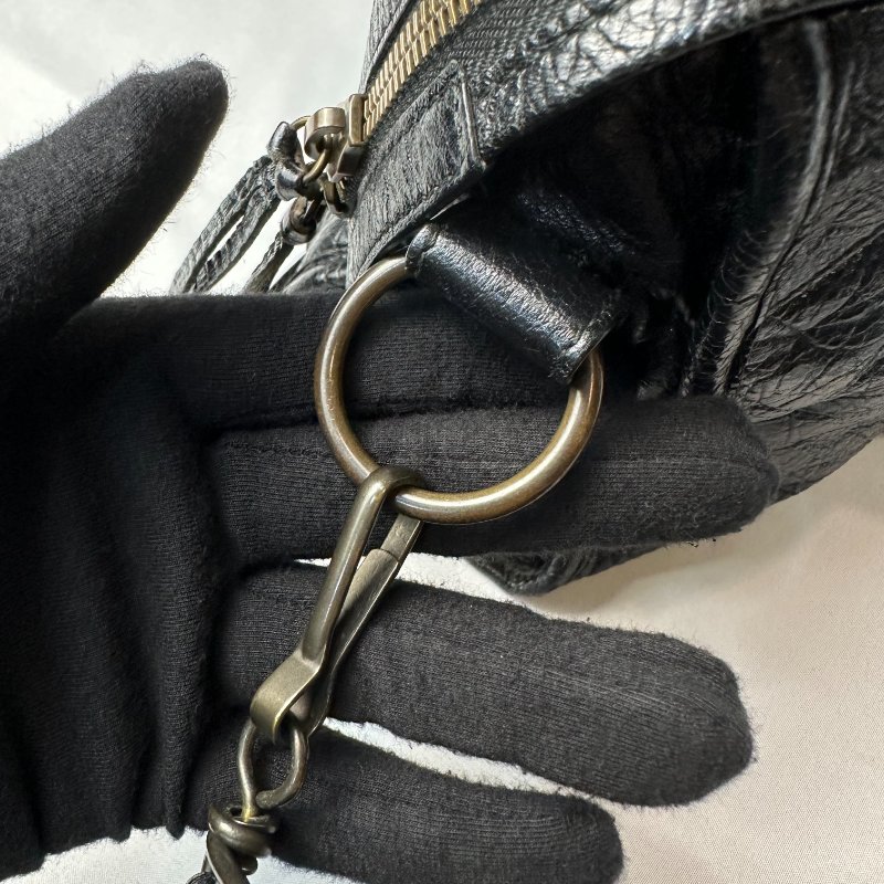 現貨 BALENCIAGA THE CITY字母肩帶機車包 小號-13