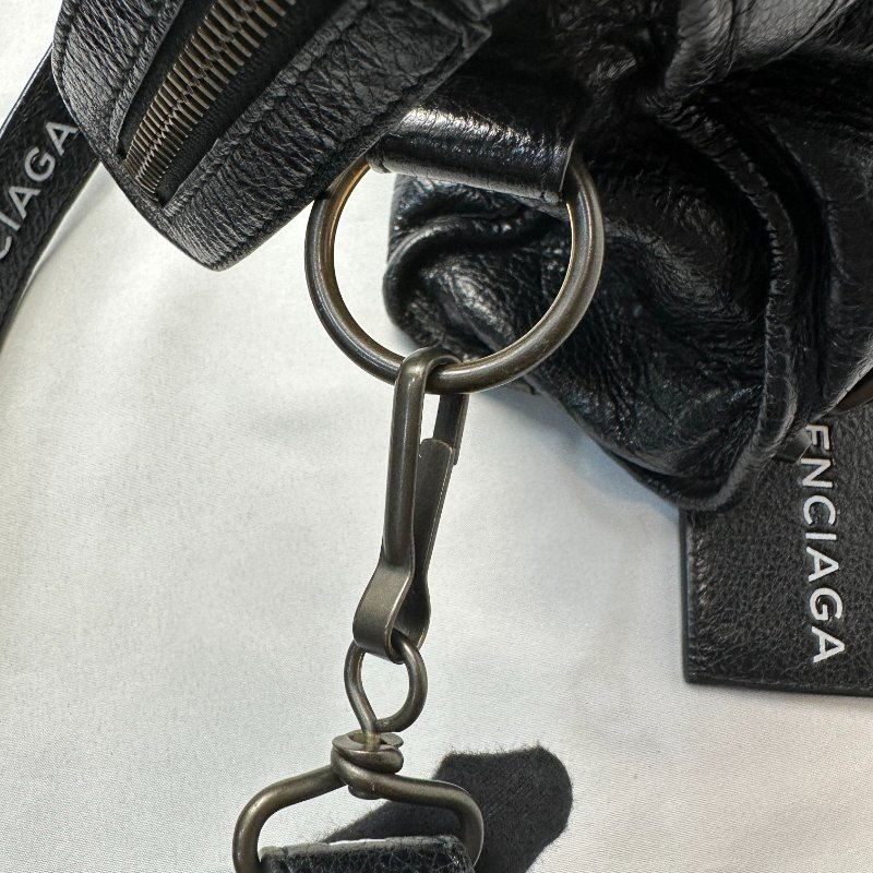現貨 BALENCIAGA THE CITY字母肩帶機車包 小號-14