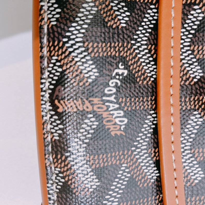 TW4487 Goyard 戈雅 銀扣肩背袋啡色/黑色Belvedere PM Shoulder Bag Canvas Brown-19