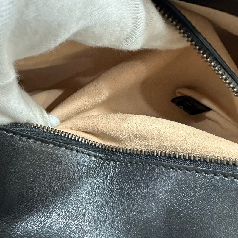 Gucci 443497 黑牛皮金釦marmont斜背包-36