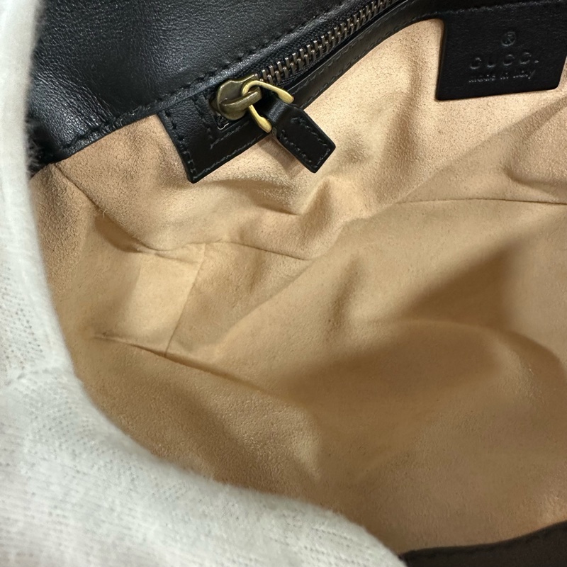 Gucci 443497 黑牛皮金釦marmont斜背包-40