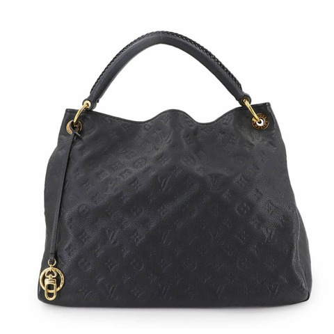 路易威登 Monogram Empreinte Artsy 黑色皮革中型單肩包 (M41066)