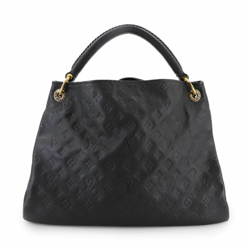 路易威登 Monogram Empreinte Artsy 黑色皮革中型單肩包 (M41066)-1