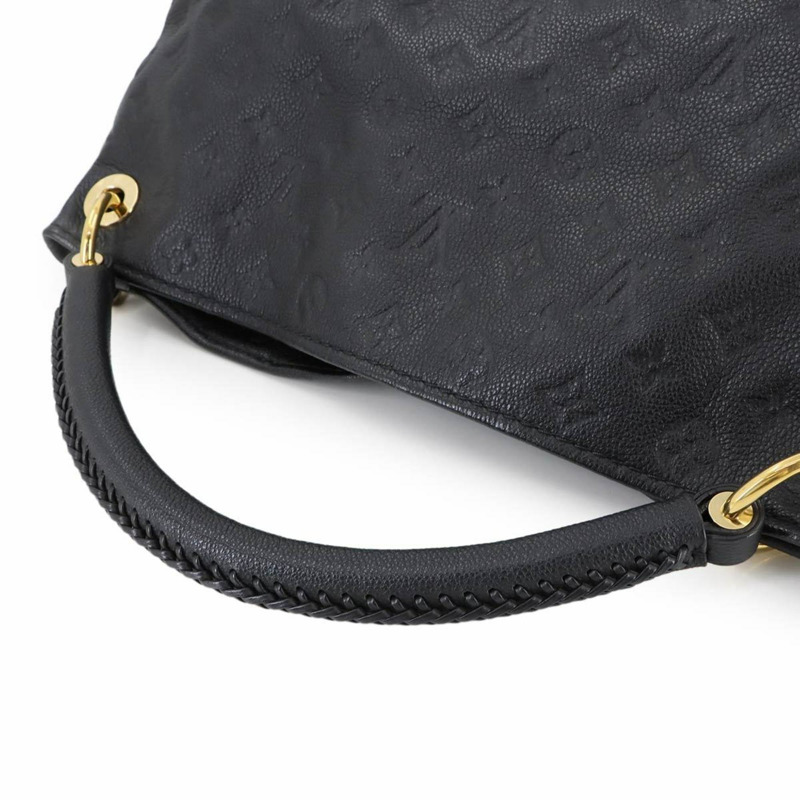路易威登 Monogram Empreinte Artsy 黑色皮革中型單肩包 (M41066)-4