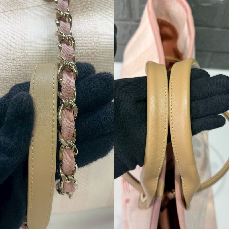 CHANEL 粉色沙灘托特包-6