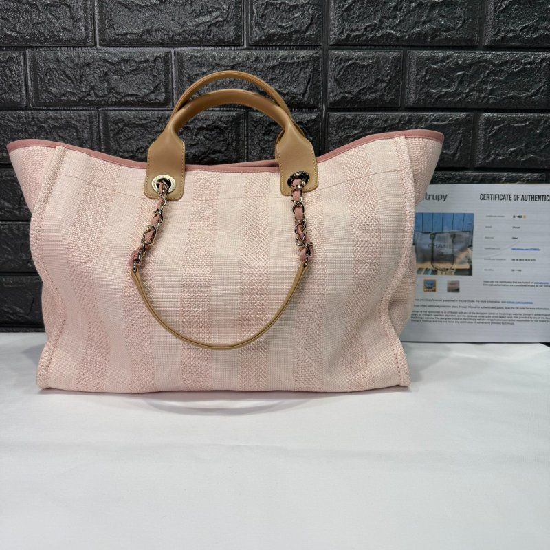 CHANEL 粉色沙灘托特包-1