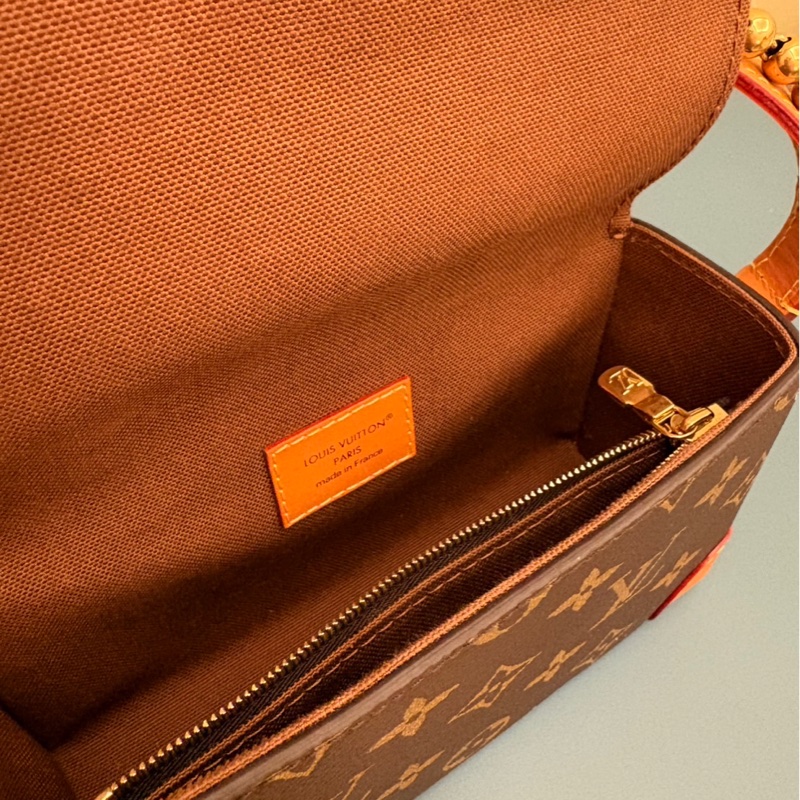 LV 路易威登 steamer 新款老花美包/斜背包/99新美品-4