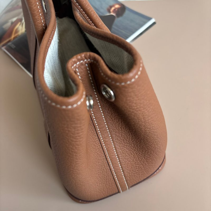 ::Hermes:: Garden Party 金棕 B 刻 花園包GP 30-1