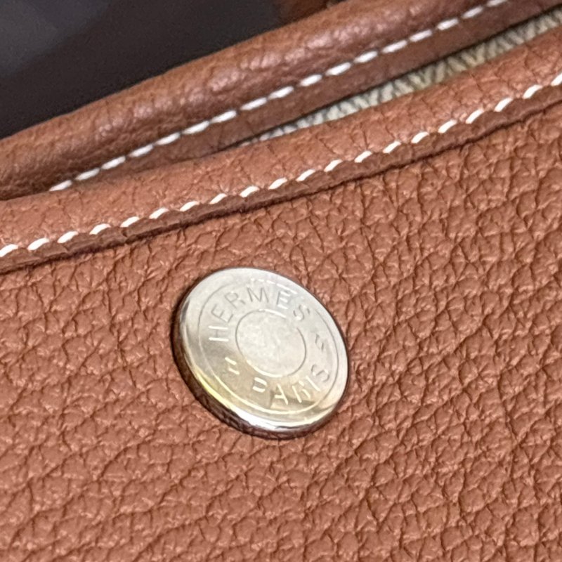 ::Hermes:: Garden Party 金棕 B 刻 花園包GP 30-3