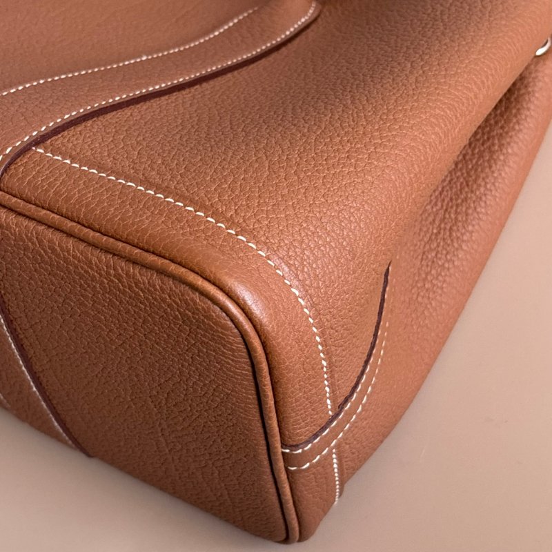 ::Hermes:: Garden Party 金棕 B 刻 花園包GP 30-8