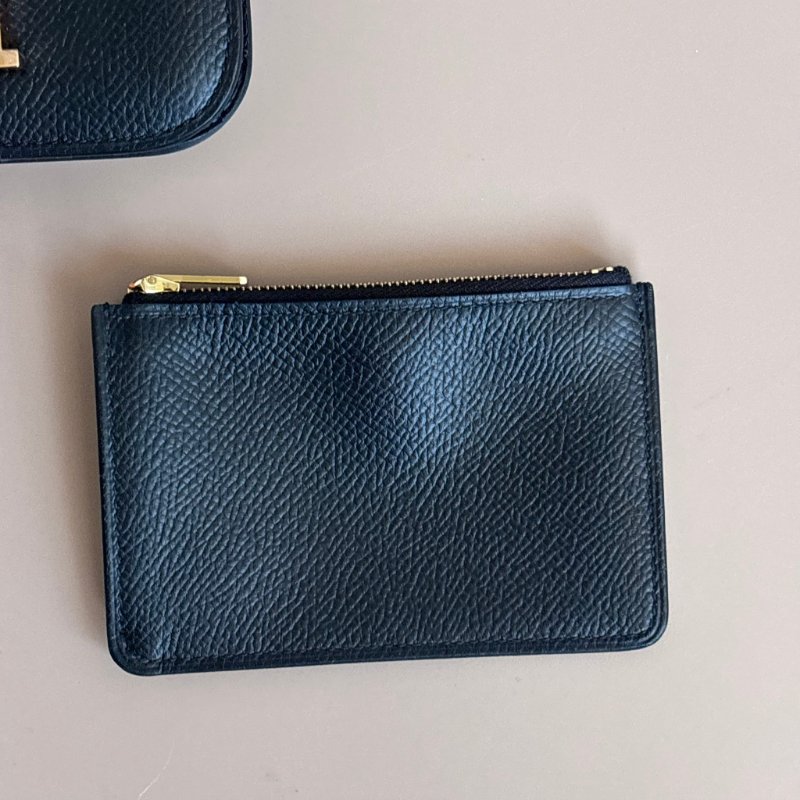 ::HERMES:: Constace Slim 黑 x 玫金 錢包 手拿包 腰包-16