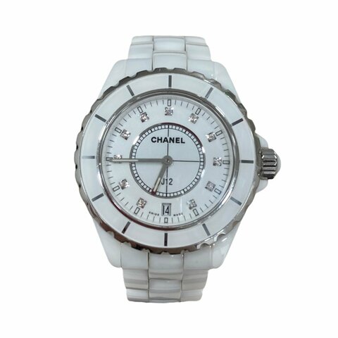 CHANEL 香奈兒 J12 H2125 白 石英 38MM