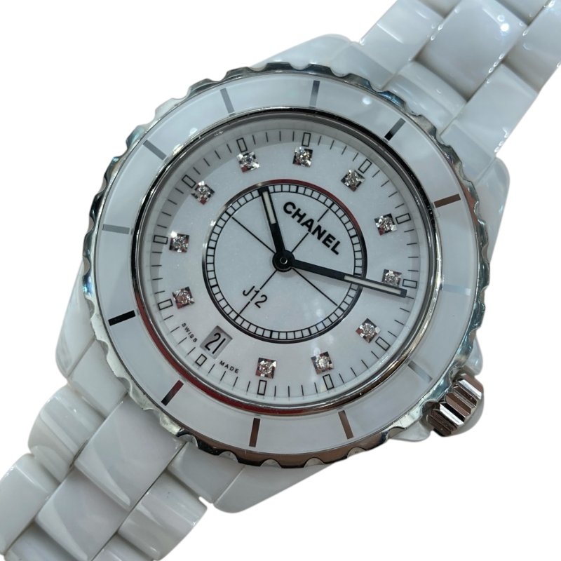 CHANEL 香奈兒 J12 H2125 白 石英 38MM-0
