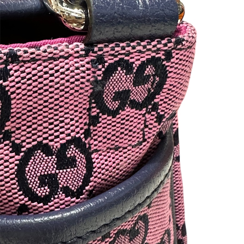 Gucci 66443 緹花布傳統花斜揹袋-8