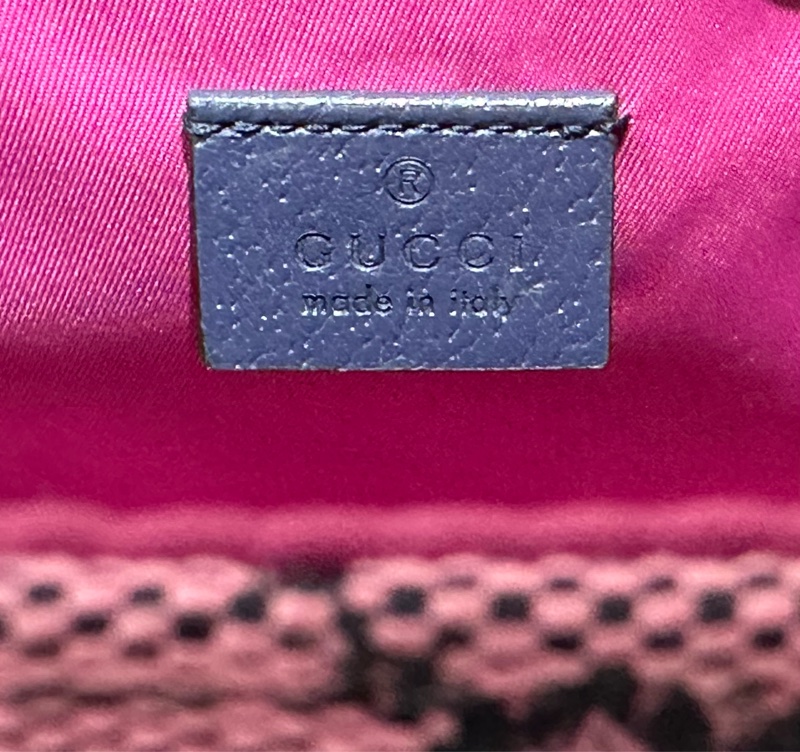 Gucci 66443 緹花布傳統花斜揹袋-9