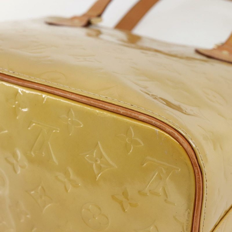 【日本直送】路易威登 Monogram Vernis Houston 手提包米色 M91004 LV 正品 gh930-14