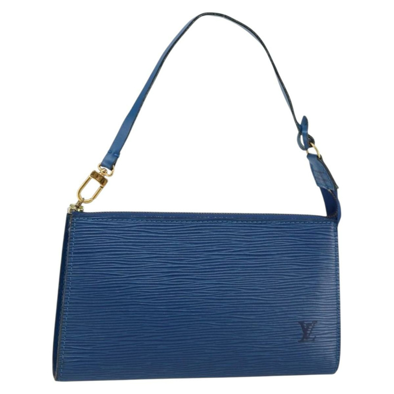 【日本直送】路易威登 Epi Pochette 配件袋 藍色 M52985 LV 正品 yk19395-0