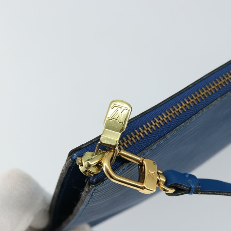 【日本直送】路易威登 Epi Pochette 配件袋 藍色 M52985 LV 正品 yk19395-10
