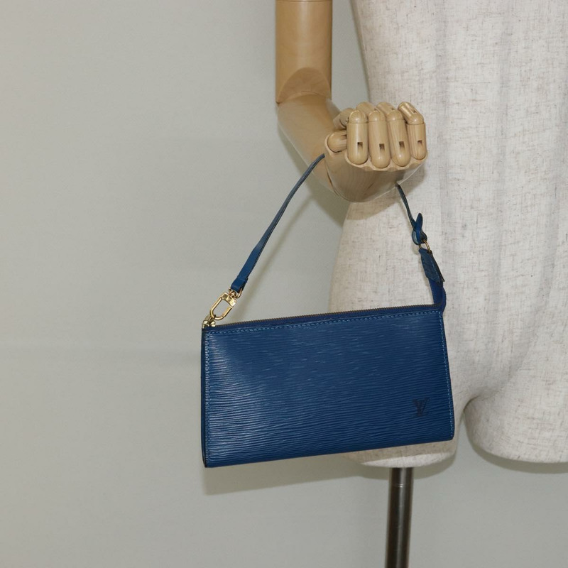 【日本直送】路易威登 Epi Pochette 配件袋 藍色 M52985 LV 正品 yk19395-18