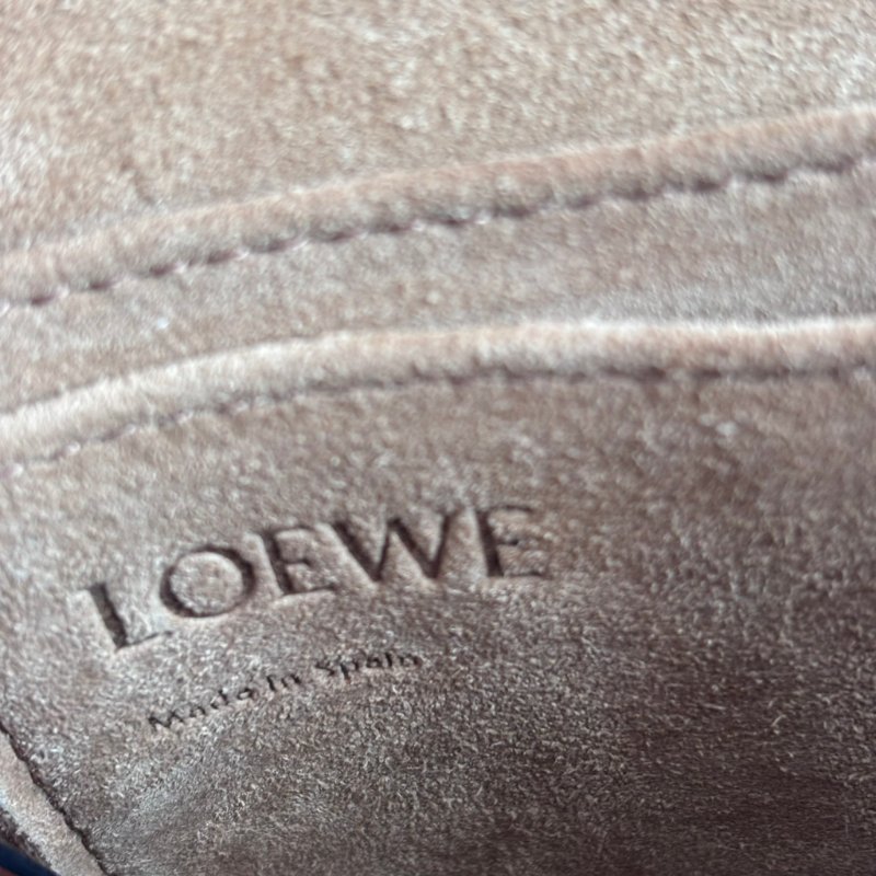 ::LOEWE:: 棕褐色 你柔軟小牛皮緹花 Gate Dual 包款-22