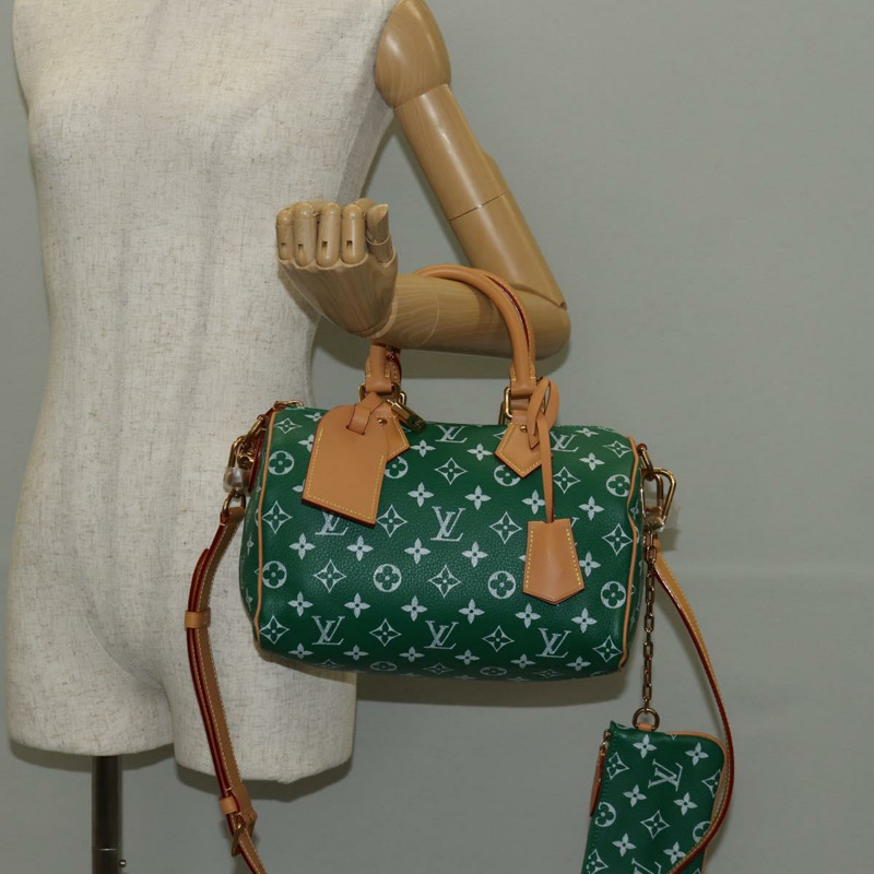 【日本直送】路易威登 Monogram Speedy P9 Bandouliere 25 包綠色 M24423 LV 授權 139047SM-36