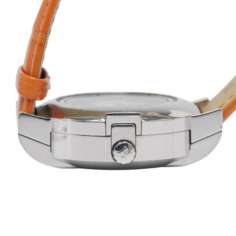 Hermès Nomade 指南針錶帶(非 OEM)手錶編號 2.910 動能白色錶盤不鏽鋼男 HERMES-3