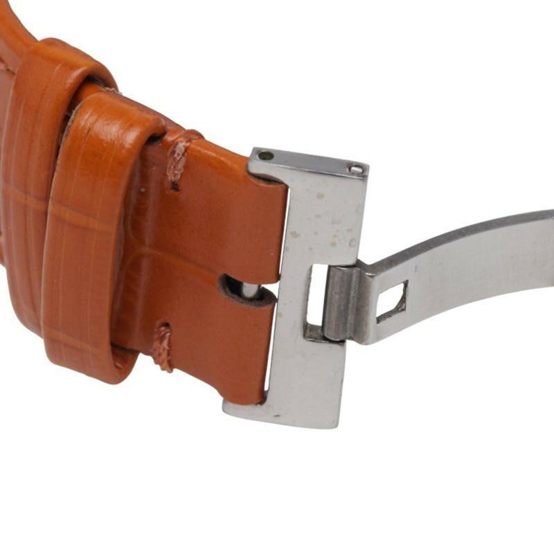 Hermès Nomade 指南針錶帶(非 OEM)手錶編號 2.910 動能白色錶盤不鏽鋼男 HERMES-5