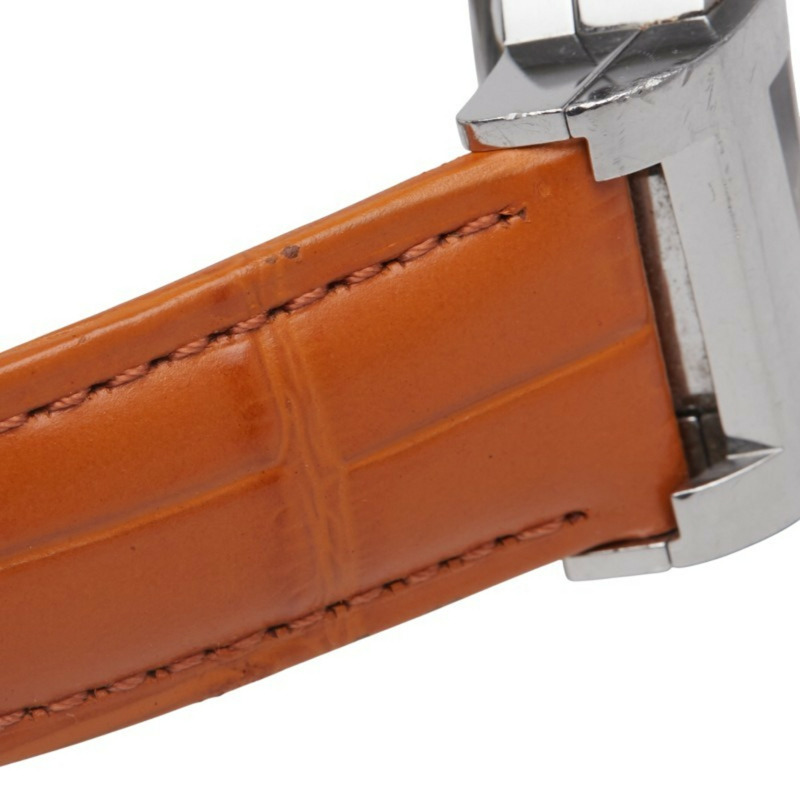 Hermès Nomade 指南針錶帶(非 OEM)手錶編號 2.910 動能白色錶盤不鏽鋼男 HERMES-6