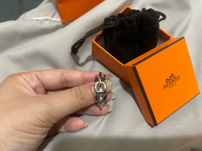 愛馬仕 絲巾環 全新hermes-6