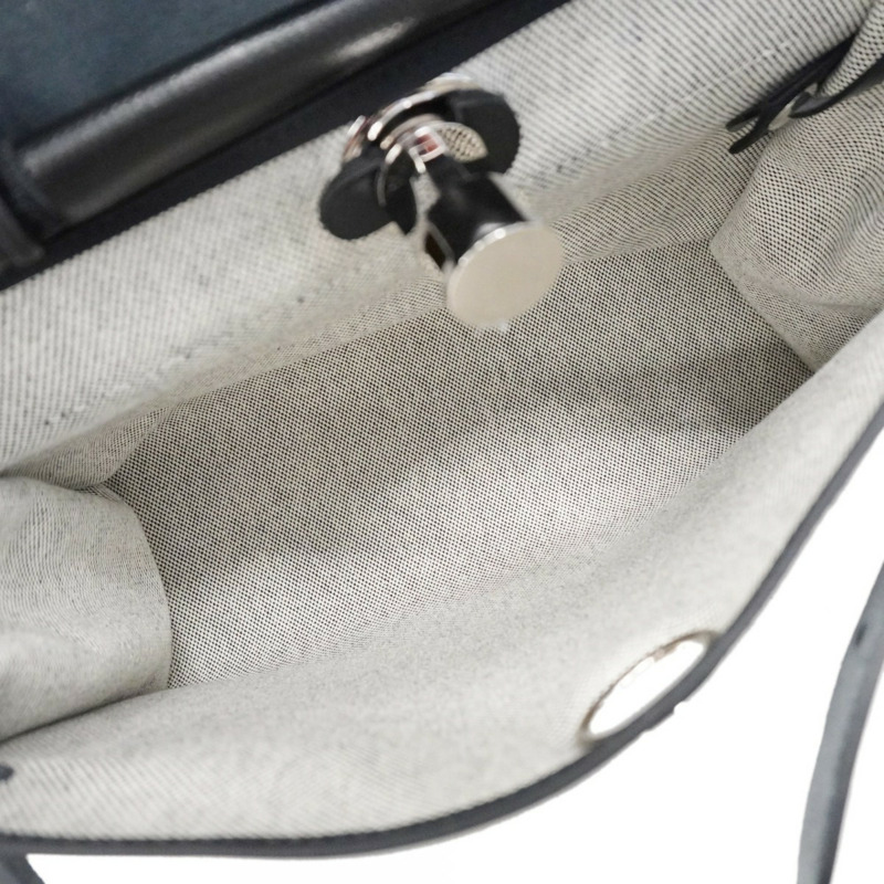 Hermes Hermès Airbag Zip PM 手提包,Toile H Berline,黑色,K 印章,女士兩用包-3