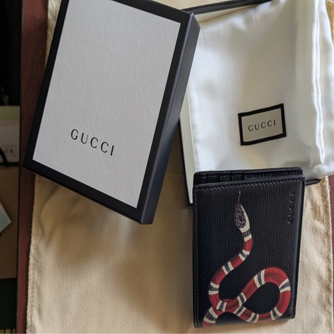 Gucci珊瑚蛇短夾