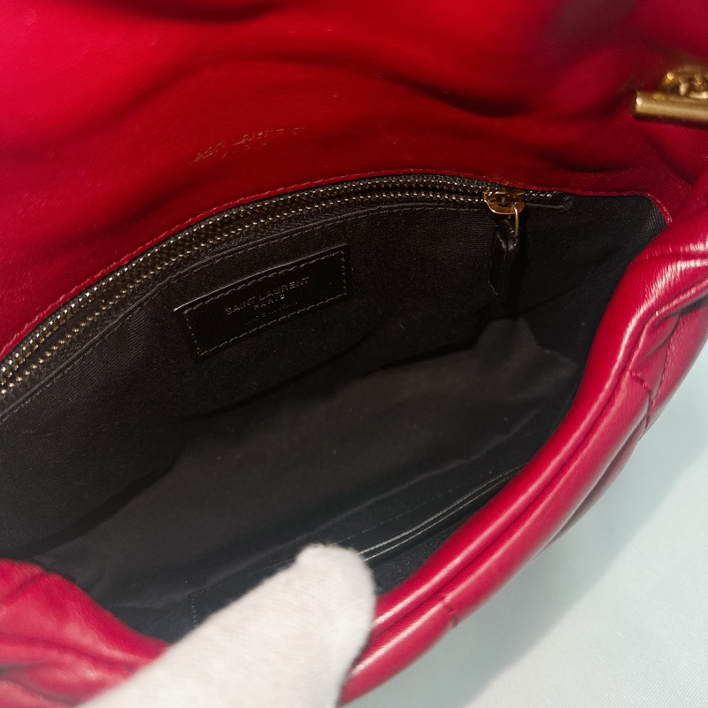 莉亞精品♡ Ysl 酒紅雲朵包 二手美包-15