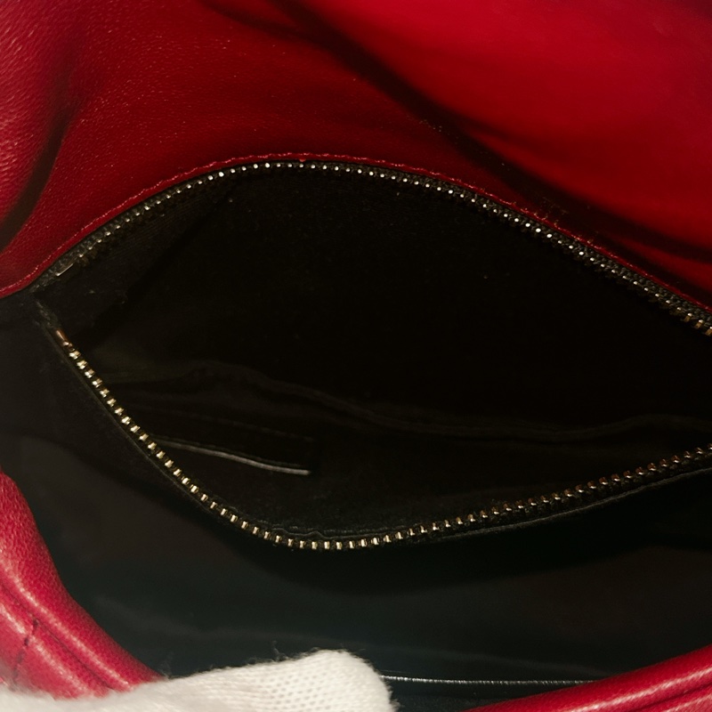 莉亞精品♡ Ysl 酒紅雲朵包 二手美包-16