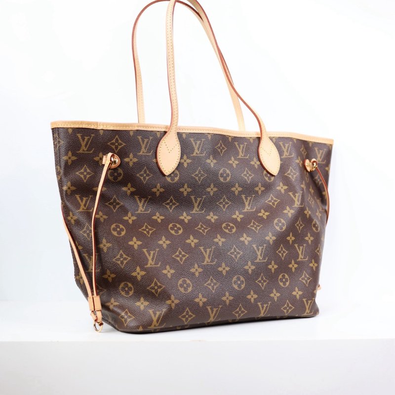 Lv neverfull MM 老花托特包-1